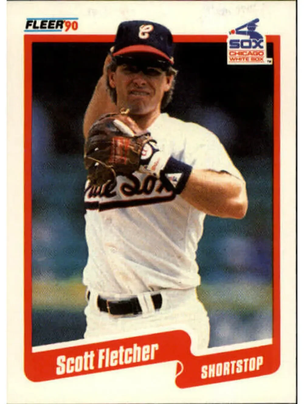 1990 Scott Fletcher Fleer Baseball Card #531
